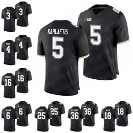 N3740 Purdue Boilermakers Aidan O'Connell Jersey David Bell Jalen Graham Rondale Moore Tyler Coyle Jack Plummer Derrick Barnes Simeon Smiley