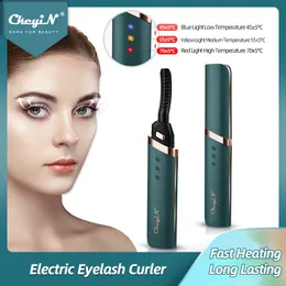 Ckeyin Electric Heated Eyelash Curler USB 충전식 속눈썹 컬러 빠른 가열 자연 속눈썹 컬러 긴 지속 메이크업 220715