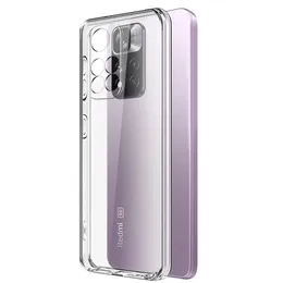 Luksusowe czyste silikonowe skrzynki telefoniczne dla Xiaomi Redmi Uwaga 11 10 Pro Max 10S 11T Ultra Thin Soft 10 9 9C 9A 9t Fundas