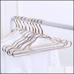 Rymd aluminiumhängare legering inga spårkläder stöder hushåll anti-glidkläder hängande vindtät rostsäker rack droppleverans 2021 hange