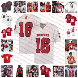 NC State Wolfpack Jersey Uniforme da football universitario cucita 75 Anthony Carter Jr. 8 Jalen Frazier 12 Devan Boykin Thornton Gentry Nate Evans Anthony Smith Jaleel Davis