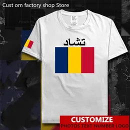 T-shirt Chad Maglia personalizzata gratuita Nome fai-da-te Numero Paese sportivo calciatore TCD T-Chad T-shirt 220620