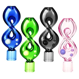 Vintage 4inch One Hitter Glass Smoking Pipe Bong Hookah Water can put customer logo by DHL UPS