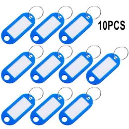 Hooks & Rails Key Plates Can Be Written On Fob Ring For Writing Label Keychain Baggage Tag ID Name Tags With Split RingHooks