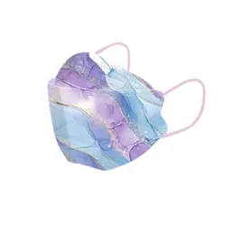 KN95 mask Spring and summer breathable and refreshing floral print individually packaged masks four-layer dust-proof anti-smog