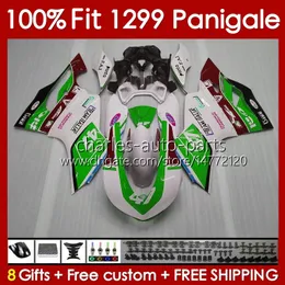 Ducati PanigaleのOEMボディワーク959 1299 S R 959R 1299R 1299S 15 16 17 18 Body 140No.54フレーム959S 2015 2016 2017 2018 959-1299 15-18注射金型型フェアリンググリーンストック