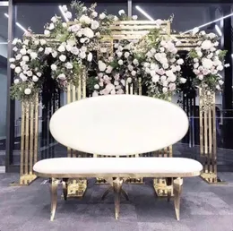 3PCS Luxury Wedding Decoration Floral Arrangement Rack Party Flower Wall Arch Frame Welcome Sign Flag Stand Home Screen Door Birth267D