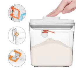 Large Capacity Sealed Multi-function Rice Bucket Storage Box Kitchen Household Cereal Dispenser Sealed Food Grain Container Box 201022