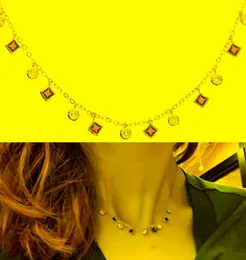 Chains High Quality Czs Bezel Cz Station Statement Women Copper Green Stone Charm Pendant 33 7cm Choker Necklace Thin ChainChains