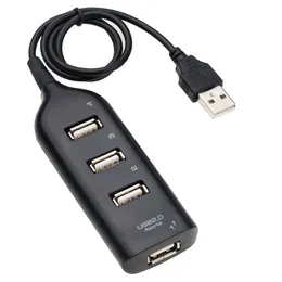 Szybkie uniwersalne piasty mini USB 4 porty 2.0 Hubs z adapterem kabla do gniazda kabla do laptopa