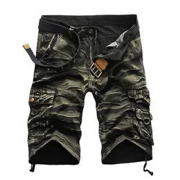 Summer Cargo Shorts Men Cool Camouflage Cotton Casual s Short Pants Brand Clothing Comfortable Camo No Belt 220614