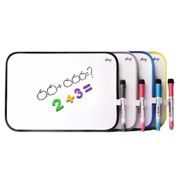 Sharkbang 28cm 35cm Magnetic Kids DIY Writing Whiteboard Drawing Note White Board With Pens Accessories School Stationery 201116