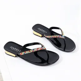 Summer Beach Buth Slipper Moda Kobiety Klapki Flip Flops z Dżetów Kobiety Sandals Casual Shoes G6SP #
