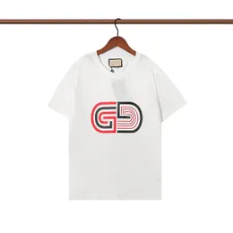 22SS Мужская футболка дизайнер 3D буквы печатные стилисты повседневная летняя дышащая одежда Мужчины Женщины высококачественные пары пары S-2XL