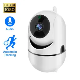 IP Cameras 2.4G WiFi Baby Monitor 1080P Mini Indoor CCTV Security Camera AI Tracking Audio Video Surveillance Camera V380 APP
