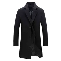 Stylish Winter Overcoat for Men - Classic Single Breasted Design