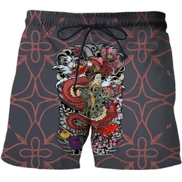Totem Series Sweatpants Boys Male Shorts 3D Print Unisex Bermuda Shorts for Men Casual Summer Men's Clothing Oversized 220624