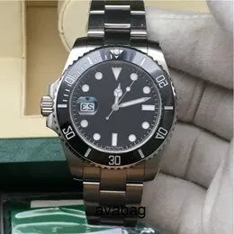 Hot 4 Colors Watches Men Sapphire Black Ceramic Bezel Stainless Steel 40mm 116610LV 116610LN 114060 자동 기계식 손목 시계 BHUV