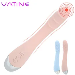 Vatine 10 Hastigheter G-Spot Dildos Vibrator Vagina Clitoris Massager kraftfull USB laddar sexiga leksaker för kvinnlig kvinnlig onani