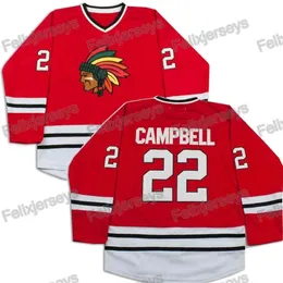 Vipceothr 22 Wayne Campbell Wayne World Movie Hockey Jersey 100% Bordado masculino Hóquei para jovens Jerseys barato envio rápido