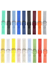 Bracelet en Silicone pour 38MM 42MM 40MM 44MM montre bracelet de remplacement souple pour 6 5 4 3 2 1 série Smartwatch 41mm 45mm 20cm 22cm