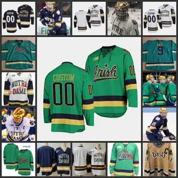 2 Nate Clurman Hockey Jersey 5 Matt Hellickson 13 Colin Theisen 15 Michael Graham 16 Alex Steeves 17 Pierce Crawford Jerseys ICE Jersey ND Stitched College NDF Wears