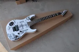 Gitar Çift Rocker Elektrikli Gitar Moon Goddes gül ağacı klavye çifte kapalı pikap donma fiyatı destek özelliği