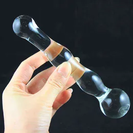 NXY Anal Toys ManyJoy Crystal Double Heads Wand Dildo Vaginal Plug Plug G Spot Clitors Estimulador de Estimulador Mulheres de sexo adulto 220510