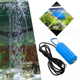 Air Pump rium Mini USB Oxygen Check Mute Hose with Stone Energy Saving Supplies Fish Accessories Y200917