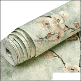 Wallpapers Home Decor Garden Luxury Classic Floral Wallpaper Roll Bedroom Living Room Tv Background Relief Damask Glitter Drop Delivery 20