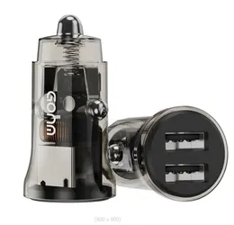 شفاف 30W 18W PD PD QC3.0 MINI USB CAR Charger Fast Charging Charger Dual Form