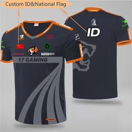 CS Go eSports Tim 17 Pemain Jersey Jersey Seragam Disesuaikan Id Penggemar Permainan Kaus Untuk Pria Wanita Nama Kustom Kerah 220613