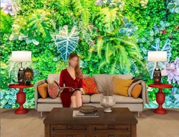 HD 3D Обои для росписного растения гостиная