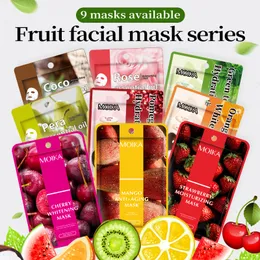 Moisturizing Oil-Control Mango Cherry Natural Face Mask Hydrating Fruit Organic Facial Mask Skin Care