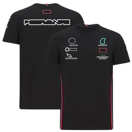 2022 Summer New F1 Racing Suit de lapela Polo Camisa Fórmula 1 Team roupas de mangas curtas de mangas curtas