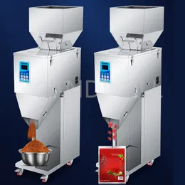 Yarı Otomatik Dolgu Gıda İşleme Ekipmanı Büyük Nicel Ölçüm Tartımı Akıllı Parçacık Doldurma Makinesi Pirinç Somun Pudra Paketleyici