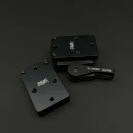 Taktisches Zubehör CNC Mini Red Anblick-bereich-montage Mit QD Auto Lock Riser Platte Fit 20mm Weaver Picatinny Schiene Für jagd Zubehör