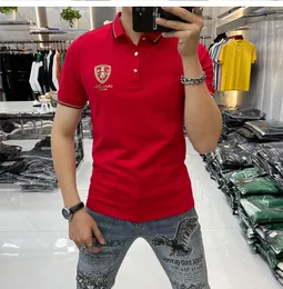 Summer Men's Casual Polo Shirt New Little Bee Printing Luksusowe gorące diament