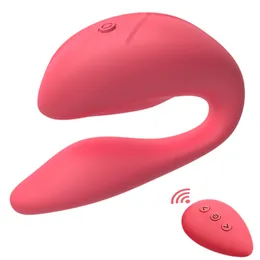 Çift şok vibratör uzaktan kumanda seksi oyuncaklar 11 mod vajina mastürbatörü g-spot stimülatör klitoris masaj yetişkin ürünü