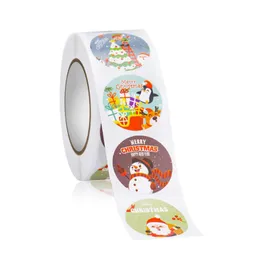 Present Wrap Decorations Christmas Love Snowman Cartoons Diary Tags Stickers Cute Sealing Envelope Wrapping Inbjudan Handgjorda Santagift