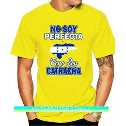 Summer Honduras skjorta Camisas Catrachas No Soy Perfecta Tshirt Men Cotton Adult Tshirts Kort ärm 220702