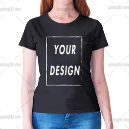 Özelleştirilmiş Baskı Kadın Tshirt Harajuku Kadınlar DIY Sizin Gibi P O veya Siyah Unisex T Shirt Moda Özel Man S Giyim Tee 220614