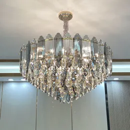 Полный хрустальный свет роскошная гостиная люстра простая последующая атмосфера столовая спальня лампа WL