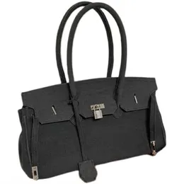 Дизайнерская повседневная сумка из сумки роскошные сумки на плечах большие сумочки унисекс -сумки с подмышками холст кошелек индивидуальность серебряный замок крутой джинсовая сумка