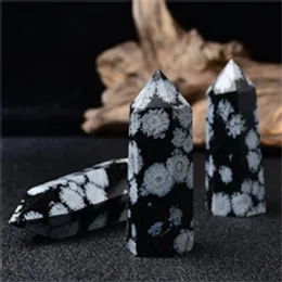 Snowflake Obsidian Points Crystal Points Crystal Tower Healing Tower Home Decor Point Crystal Gifts