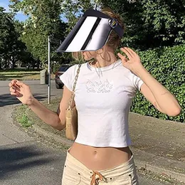 Basker giolshon sommar anti-uv kvinnor män baseball hatt transparent tom topp plast pvc sunshade visir kepsar cykel sol sportbereter