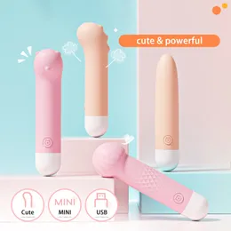 Vibratorer mini sexiga leksaker 4 vänliga dildos hastigheter magisk trollstav massage vibrator för kvinnor leksaker av stick g-spot usb massager vuxna skönhet föremål