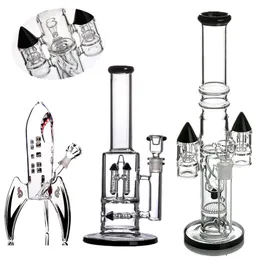 Rocket Glass Bongs Heady Hookah Bubbler Smoke Dab Rigs Water Pipe Smoking Shisha Accessory