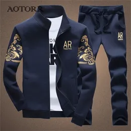 Men's Tracksuit Autumn Clothes Sportswear Two Piece Set Men Jacket Sweatpants Brand Clothing Male Sweatsuit Sports Suits Husband 220803