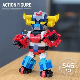 Moc Robot Goldoraked Anime Figure Building Block Technical Mecha Movie Constructor Model Brick Set Children Toys Kid Gifts 220715